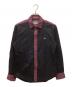 Vivienne Westwood man（ヴィヴィアン ウェストウッド マン）の古着「オーブ刺繍切替チェックシャツ」｜レッド×ブラック