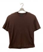 LANVIN COLLECTIONランバンコレクション）の古着「オーバークルーTシャツ」｜ブラウン