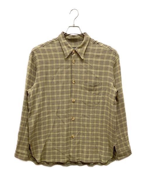 GIORGIO ARMANI（ジョルジョアルマーニ）GIORGIO ARMANI (ジョルジョアルマーニ) 総柄シャツ ベージュ サイズ:48の古着・服飾アイテム