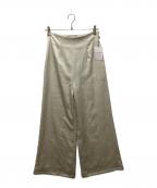 THIRD MAGAZINEサードマガジン）の古着「サテンハイウエストパンツ」｜アイボリー