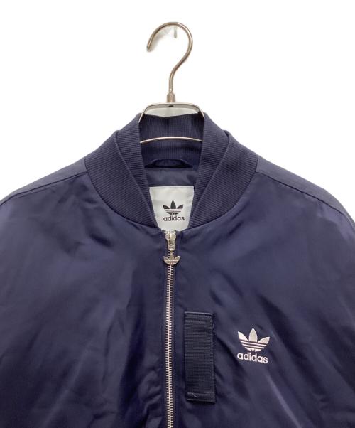 adidas（アディダス）adidas (アディダス) サイドジップブルゾン ネイビー サイズ:Mの古着・服飾アイテム