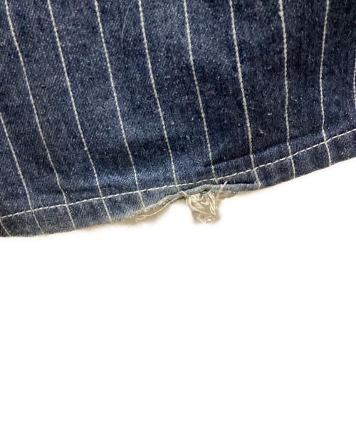 OKONKWO（オコンクウォ）OKONKWO (オコンクウォ) ピンストライプペインターパンツ インディゴ サイズ:Lの古着・服飾アイテム