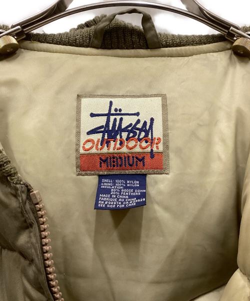 stussy（ステューシー）stussy (ステューシー) 90's ダウンブルゾン ブラウン サイズ:Mの古着・服飾アイテム