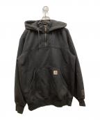 CarHarttカーハート）の古着「RAIN DEFENDER LOOSE FIT HEAVYWEIGHT QUARTER-ZIP SWEATSHIRT」｜ブラック