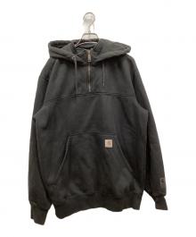 CarHartt（カーハート）の古着「RAIN DEFENDER LOOSE FIT HEAVYWEIGHT QUARTER-ZIP SWEATSHIRT」｜ブラック