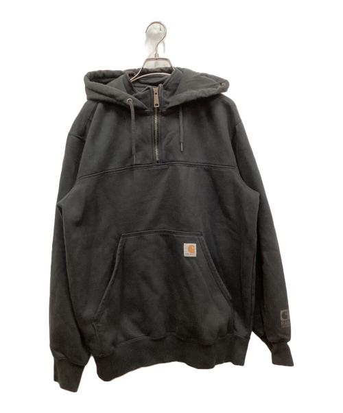 CarHartt（カーハート）CarHartt (カーハート) RAIN DEFENDER LOOSE FIT HEAVYWEIGHT QUARTER-ZIP SWEATSHIRT ブラック サイズ:Mの古着・服飾アイテム