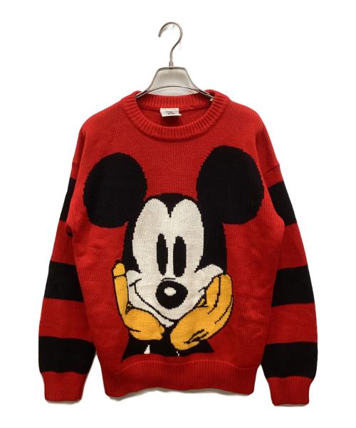 MICKEY & CO（ミッキー＆コー）Mickey & Co (ミッキー＆コー) ヴィンテージキャラクターニット レッド サイズ:表記なしの古着・服飾アイテム
