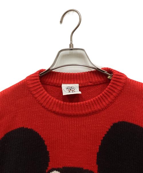 MICKEY & CO（ミッキー＆コー）Mickey & Co (ミッキー＆コー) ヴィンテージキャラクターニット レッド サイズ:表記なしの古着・服飾アイテム