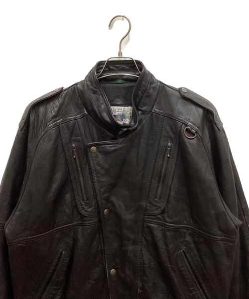 USED（ユーズド）USED (ユーズド) レザージャケット ブラック サイズ:Lの古着・服飾アイテム