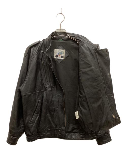 USED（ユーズド）USED (ユーズド) レザージャケット ブラック サイズ:Lの古着・服飾アイテム