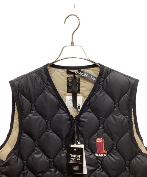 TAION（タイオン）TAION (タイオン) graniph (グラニフ) ライトシェルダウンベスト ブラック サイズ:XL 未使用品の古着・服飾アイテム