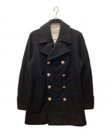 Vivienne Westwood（ヴィヴィアンウエストウッド）の古着「銀ボタンPコート」｜ブラック
