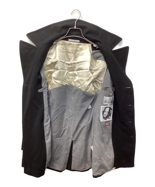 Vivienne Westwood（ヴィヴィアンウエストウッド）Vivienne Westwood (ヴィヴィアンウエストウッド) 銀ボタンPコート ブラック サイズ:46の古着・服飾アイテム