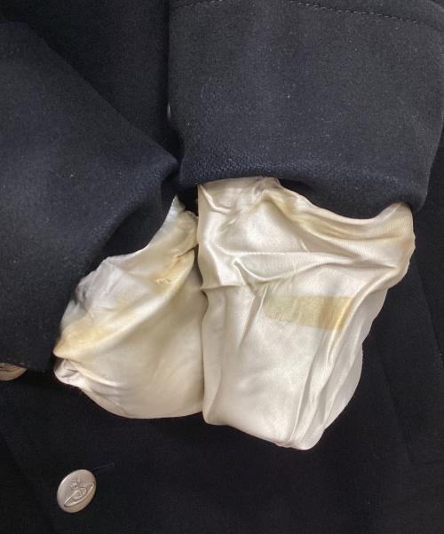 Vivienne Westwood（ヴィヴィアンウエストウッド）Vivienne Westwood (ヴィヴィアンウエストウッド) 銀ボタンPコート ブラック サイズ:46の古着・服飾アイテム