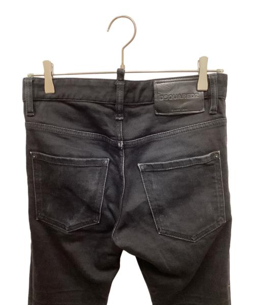 DSQUARED2（ディースクエアード）DSQUARED2 (ディースクエアード) スキニーデニムパンツ ブラック サイズ:42の古着・服飾アイテム