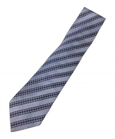 中古・古着通販】GUCCI (グッチ) GGストライプシルクネクタイ スカイ