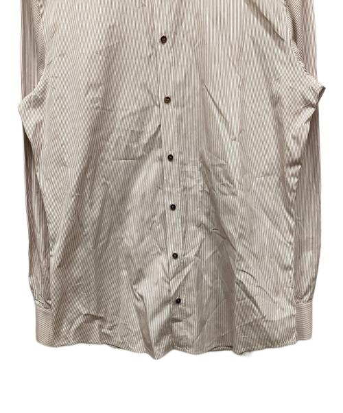 DOLCE & GABBANA（ドルチェ＆ガッバーナ）DOLCE & GABBANA (ドルチェ＆ガッバーナ) ストライプシャツ ホワイト×レッド サイズ:16 1/2の古着・服飾アイテム