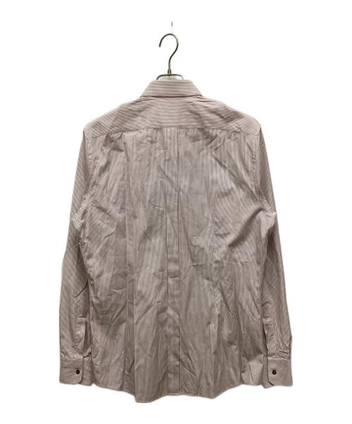 DOLCE & GABBANA（ドルチェ＆ガッバーナ）DOLCE & GABBANA (ドルチェ＆ガッバーナ) ストライプシャツ ホワイト×レッド サイズ:16 1/2の古着・服飾アイテム