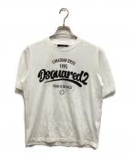 DSQUARED2ディースクエアード）の古着「ロゴプリントTシャツ」｜ホワイト