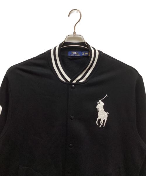 POLO RALPH LAUREN（ポロ・ラルフローレン）POLO RALPH LAUREN (ポロ・ラルフローレン) ビッグポニースウェットスタジャン ブラック サイズ:XLの古着・服飾アイテム