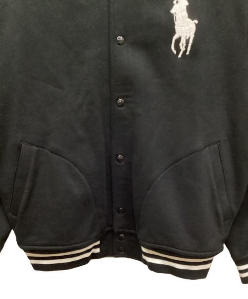 POLO RALPH LAUREN（ポロ・ラルフローレン）POLO RALPH LAUREN (ポロ・ラルフローレン) ビッグポニースウェットスタジャン ブラック サイズ:XLの古着・服飾アイテム
