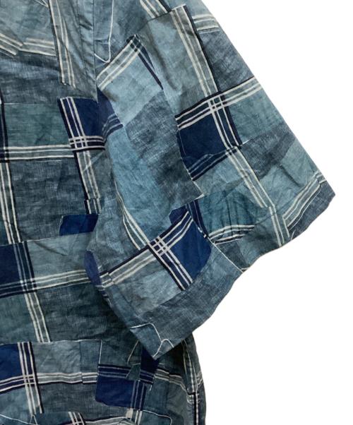 PS Paul Smith（ＰＳポールスミス）PS Paul Smith (ＰＳポールスミス) 総柄半袖シャツ ブルー サイズ:XLの古着・服飾アイテム