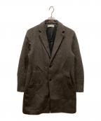 BEAUTY&YOUTHビューティーアンドユース）の古着「ソリッド 120S メルトン チェスターコート」｜ブラウン