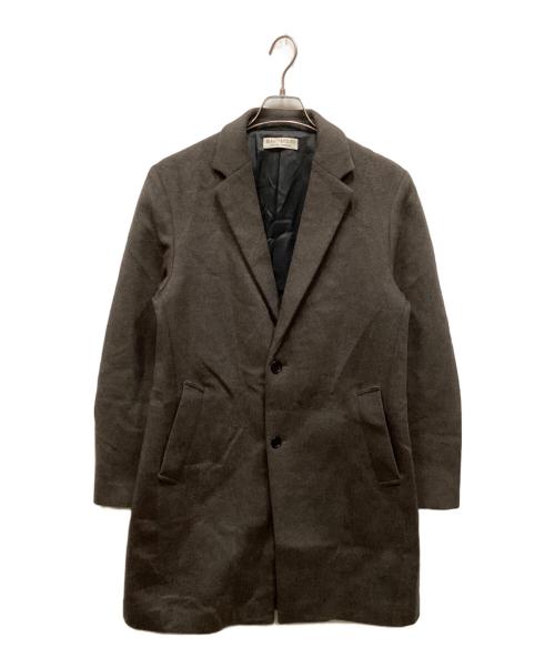 BEAUTY&YOUTH（ビューティーアンドユース）BEAUTY&YOUTH (ビューティーアンドユース) ソリッド 120S メルトン チェスターコート ブラウン サイズ:XLの古着・服飾アイテム