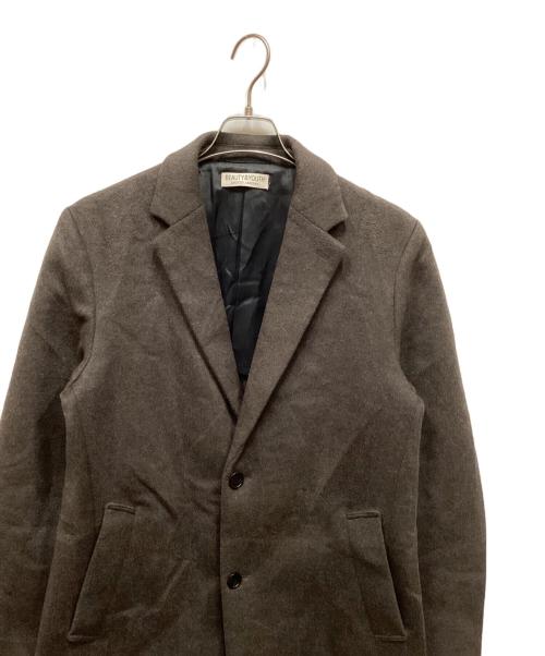 BEAUTY&YOUTH（ビューティーアンドユース）BEAUTY&YOUTH (ビューティーアンドユース) ソリッド 120S メルトン チェスターコート ブラウン サイズ:XLの古着・服飾アイテム