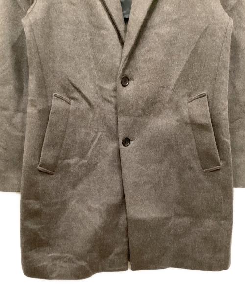 BEAUTY&YOUTH（ビューティーアンドユース）BEAUTY&YOUTH (ビューティーアンドユース) ソリッド 120S メルトン チェスターコート ブラウン サイズ:XLの古着・服飾アイテム