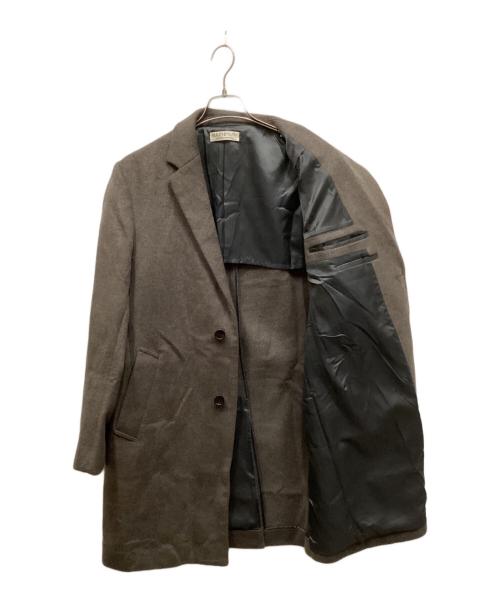 BEAUTY&YOUTH（ビューティーアンドユース）BEAUTY&YOUTH (ビューティーアンドユース) ソリッド 120S メルトン チェスターコート ブラウン サイズ:XLの古着・服飾アイテム