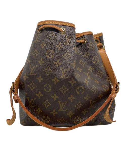 LOUIS VUITTON（ルイ ヴィトン）LOUIS VUITTON (ルイ ヴィトン) プチノエ 巾着ショルダーバッグ ブラウンの古着・服飾アイテム