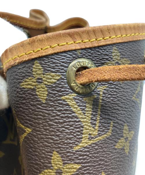 LOUIS VUITTON（ルイ ヴィトン）LOUIS VUITTON (ルイ ヴィトン) プチノエ 巾着ショルダーバッグ ブラウンの古着・服飾アイテム