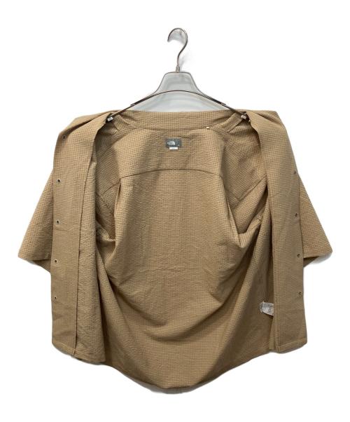 THE NORTH FACE（ザ ノース フェイス）THE NORTH FACE (ザ ノース フェイス) S/S Seersucker Vent Mesh Shirt/シアサッカーベントメッシュシャツ ベージュ サイズ:XLの古着・服飾アイテム