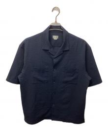 THE NORTH FACE（ザ ノース フェイス）の古着「S/S Seersucker Vent Mesh Shirt/シアサッカーベントメッシュシャツ」｜ネイビー