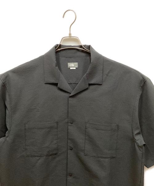 THE NORTH FACE（ザ ノース フェイス）THE NORTH FACE (ザ ノース フェイス) S/S Seersucker Vent Mesh Shirt グレー サイズ:XLの古着・服飾アイテム