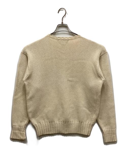 POLO RALPH LAUREN（ポロ・ラルフローレン）POLO RALPH LAUREN (ポロ・ラルフローレン) コットンニット アイボリー サイズ:Lの古着・服飾アイテム