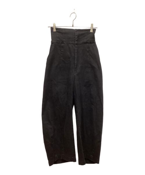 Knuth Marf（クヌースマーフ）knuth marf (クヌースマーフ) ハイウエストワイドパンツ ブラック サイズ:FREEの古着・服飾アイテム