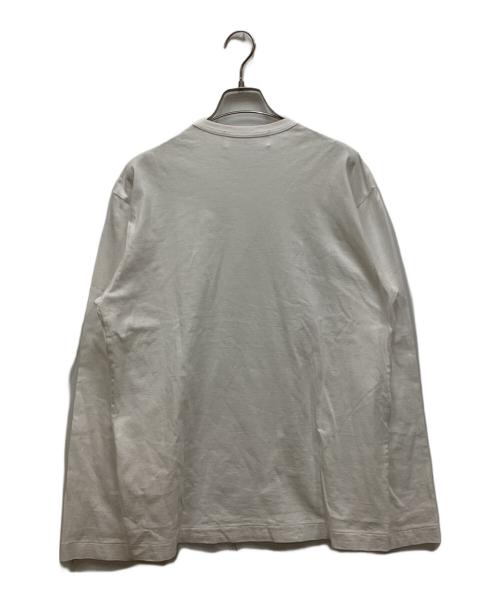 PLAY COMME des GARCONS（プレイコムデギャルソン）PLAY COMME des GARCONS (プレイコムデギャルソン) ハートワッペンLSカットソー ホワイト サイズ:XLの古着・服飾アイテム