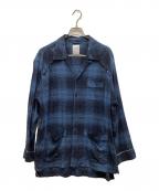 SUBLATIONSサブレーションズ）の古着「OMBRE CHECK PAJAMA SHIRT」｜ブルー