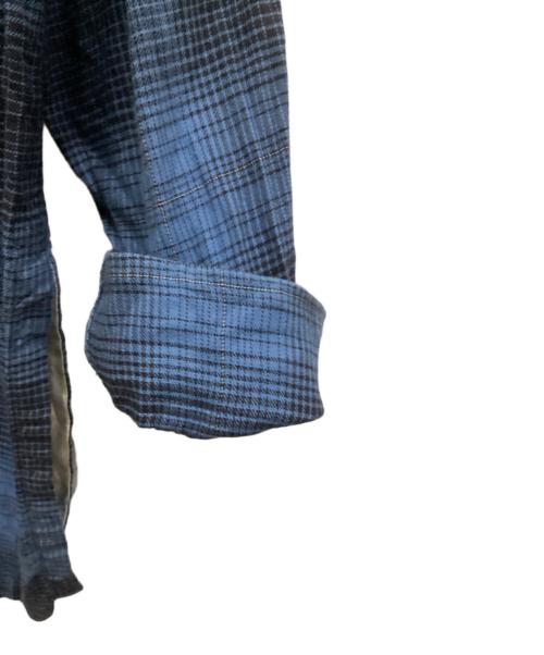 SUBLATIONS（サブレーションズ）SUBLATIONS (サブレーションズ) OMBRE CHECK PAJAMA SHIRT ブルー サイズ:1の古着・服飾アイテム