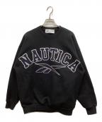 REEBOK×NAUTICAリーボック×ノーティカ）の古着「ロゴスウェット」｜ブラック