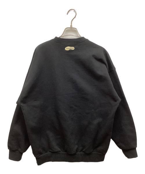 REEBOK（リーボック）REEBOK (リーボック) NAUTICA (ノーティカ) ロゴスウェット ブラック サイズ:Sの古着・服飾アイテム