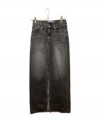 Whim Gazetteウィムガゼット）の古着「デニムスリットスカート」｜グレー