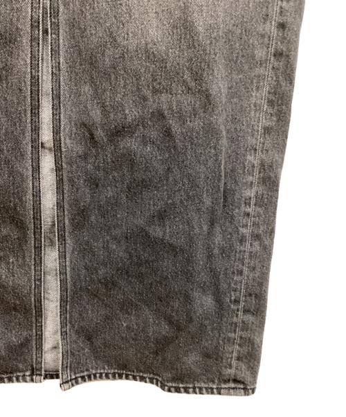 Whim Gazette（ウィムガゼット）Whim Gazette (ウィムガゼット) デニムスリットスカート グレー サイズ:36の古着・服飾アイテム