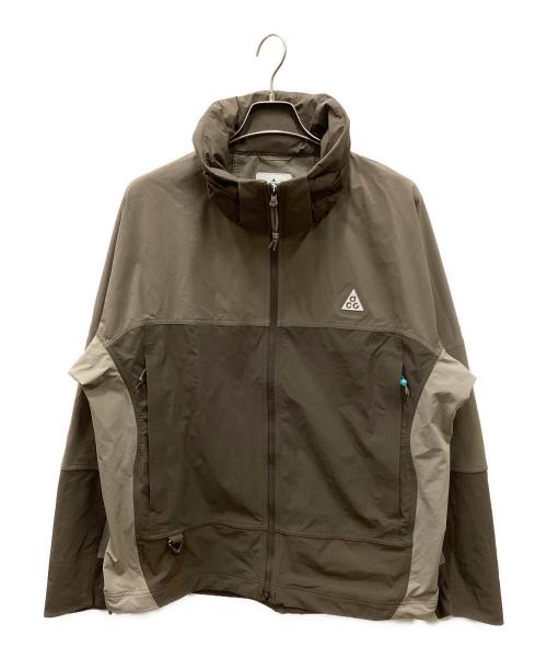 NIKE ACG（ナイキエーシージー）NIKE ACG (ナイキエーシージー) SUN FARER スタンドカラージャケット ブラウン サイズ:XXLの古着・服飾アイテム