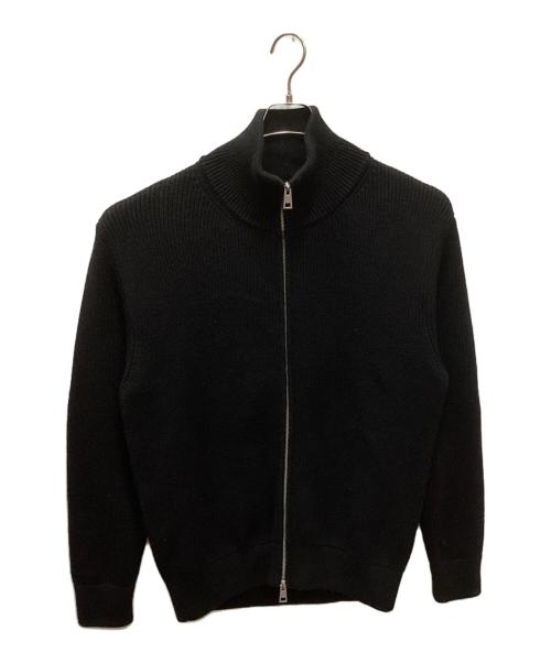 ZARA（ザラ）ZARA (ザラ) ORIGINS ブリオッシュステッチ カーディガン ブラック サイズ:Lの古着・服飾アイテム