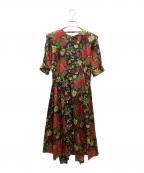 H&M×TOGA ARCHIVESエイチアンドエム×トーガアーカイブス）の古着「フラワープリントワンピース」｜ブラック