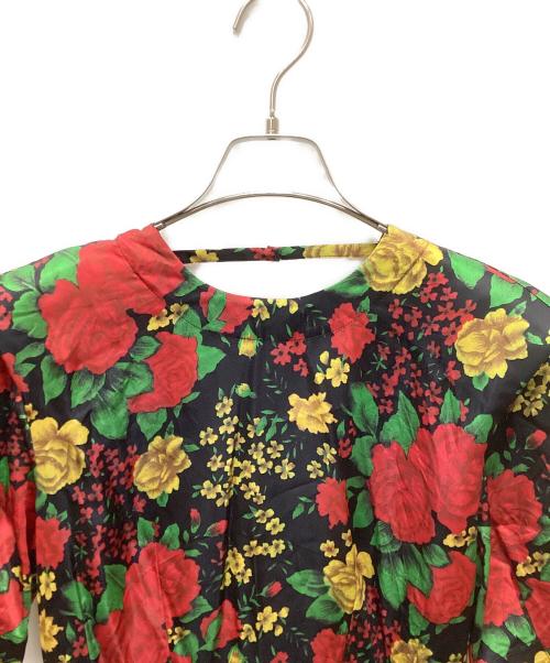 H&M（エイチアンドエム）H&M (エイチアンドエム) TOGA ARCHIVES (トーガアーカイブス) フラワープリントワンピース ブラック サイズ:XSの古着・服飾アイテム