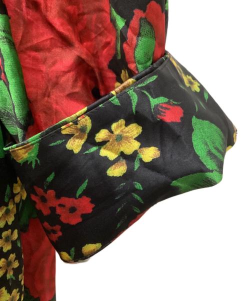 H&M（エイチアンドエム）H&M (エイチアンドエム) TOGA ARCHIVES (トーガアーカイブス) フラワープリントワンピース ブラック サイズ:XSの古着・服飾アイテム